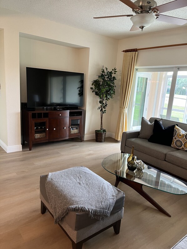 Living room 65 in. Smart TV