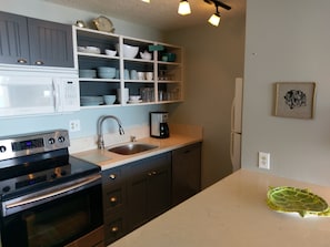 quartz counter tops and new cabinets a perfect compliment
