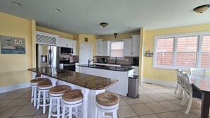 Fully-stocked kitchen