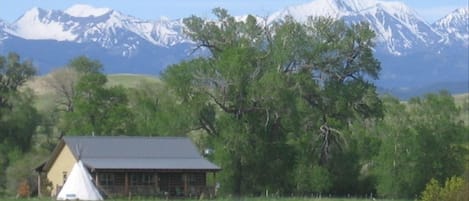 Tucked beneath the Crazy Mountains.