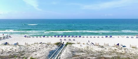 Spectacular Ocean & Beach View from the condo and balcony. 