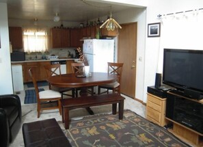 Kitchen and dining area