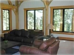 Inside the beautifully appointed "Falling Water"