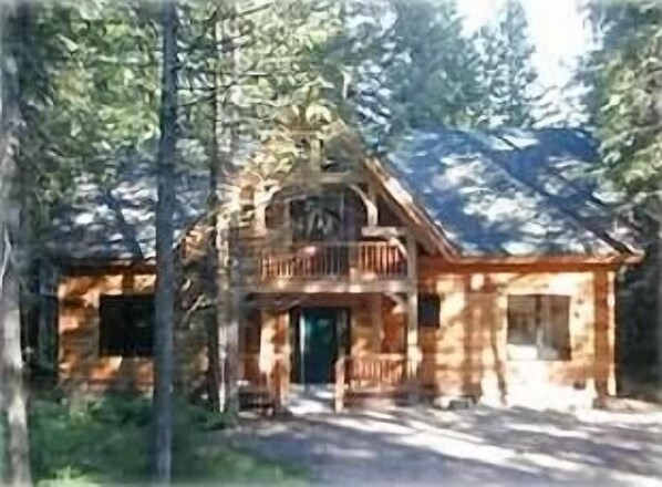 The 'Falling Water' cabin on Reeder Creek