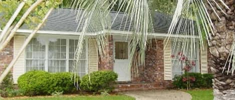 Front of Home - from the front door, you're about 100 yards from the beach!