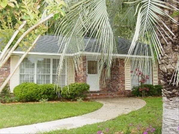 Front of Home - from the front door, you're about 100 yards from the beach!