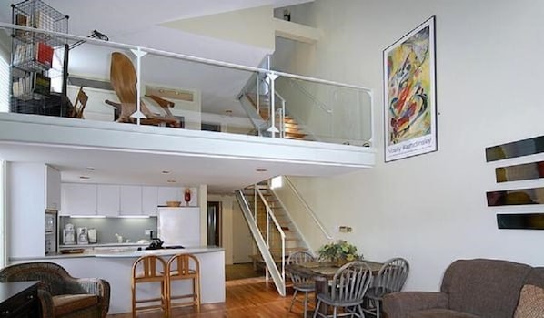 Open design with 2nd floor loft