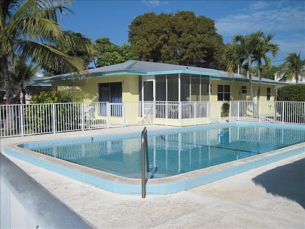 'Clearwater' has a pool large enough for the whole family.