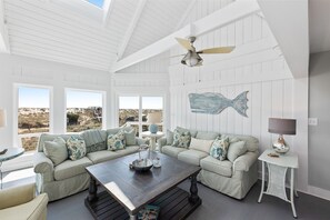 Glorious Natural Light - vaulted ceilings with skylights and ocean views 