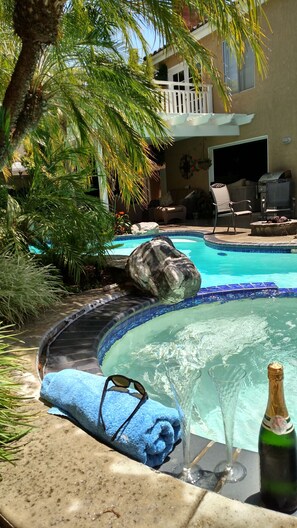 View from the spa