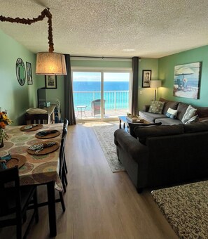 View of table for 4 included in living area