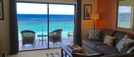 View of Ocean from Condo Living Area