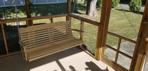 Swing on Screened Porch