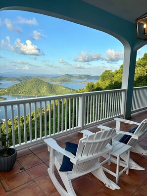 Resting 700 feet above Coral Bay we offer unbelievable and unbeatable views.
