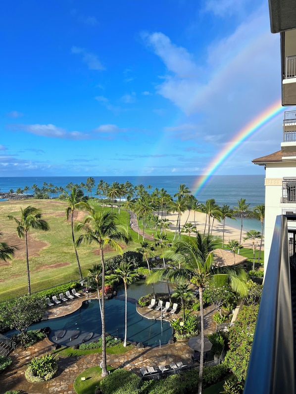 View of rainbows from the lanai!