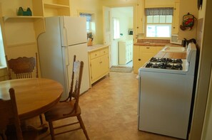 Kitchen looking towards laundry room