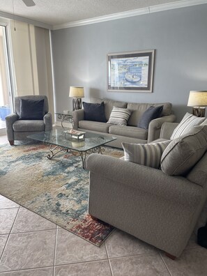 Sleeper sofa and regular sofa in LR