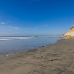 Beach at low tide