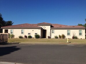 front of the house