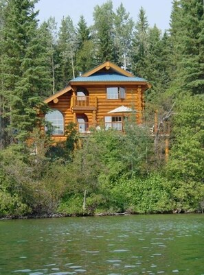 Log home from the water