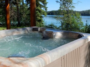 7 person hot tub, .  Available mid-May until mid-October.