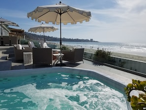 Relax in the spa after a long day at the beach!