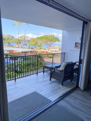 Lanai with the ocean view