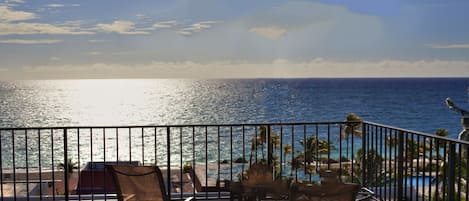 Life is Good! Enjoy the view from the terrace, 1605 Coral Beach!