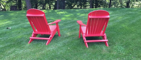 Have a seat and watch the Yellow Breeches Creek flow by.