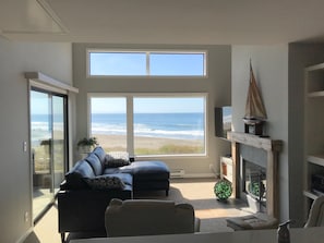 View from kitchen and dining area