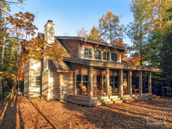 East side of house faces the lake