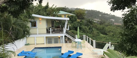 House and pool - view from road