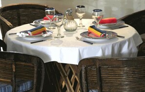 Dining table - comfortable rustic furniture throughout