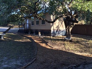Walkway from the guest house to the main house