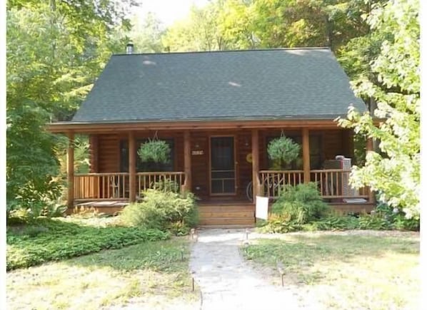 Front of cabin.