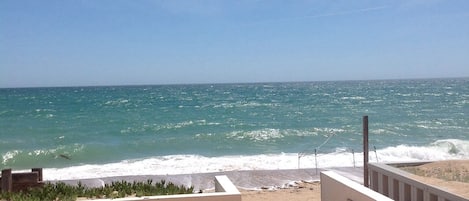 Beach side patio