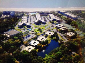 Aerial view of entire HHI B&T Resort.