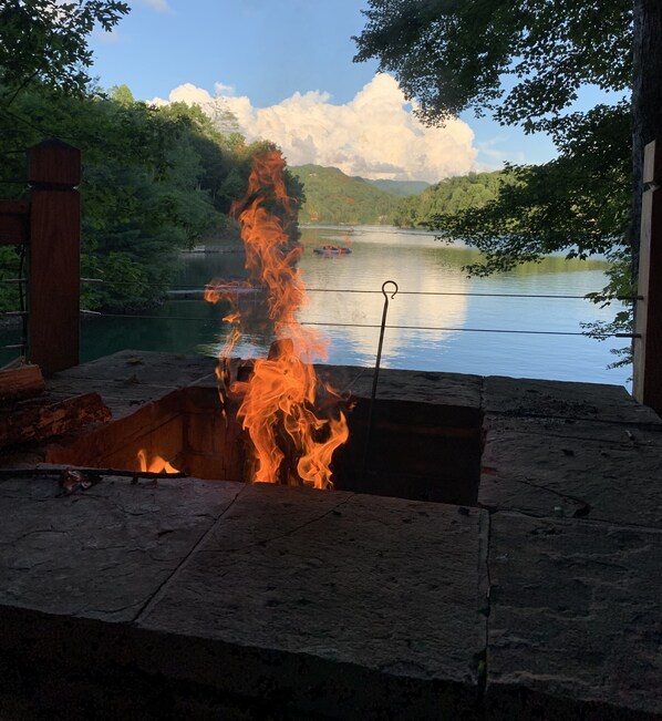 Relax by the fire pit