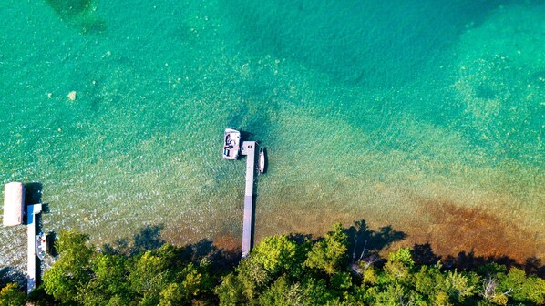 Overview of dock. The best swimming you will experience.