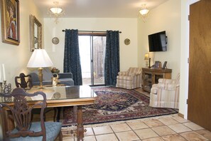 Living Room with sliding doors to private rear garden