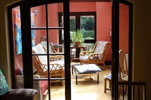 sunroom from TV room 