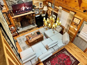 Living Room--- View from Loft Area 