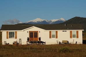 The back drop of our home is beautiful snow covered San Francisco Peak!