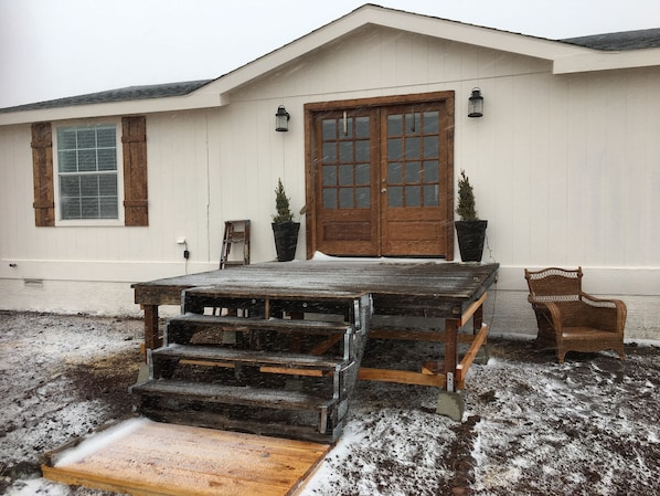 A light dusting of snow in February.  