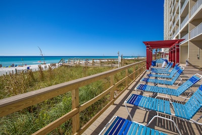 Glorious Ocean Front Views,  No check in required, FREE WiFi! FREE Beach Chairs!