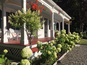 20 Annabelle Hydrangea grace the front yard and are in bloom all summer long!