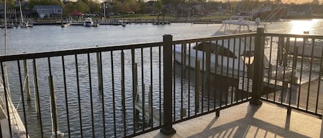 Enjoy the sunset from the expansive balcony