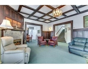 Living room, dining room and foyer