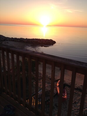 Sunset from deck after a day of kayaking