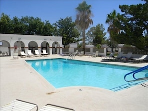 One of three community pool, with lovely warm water